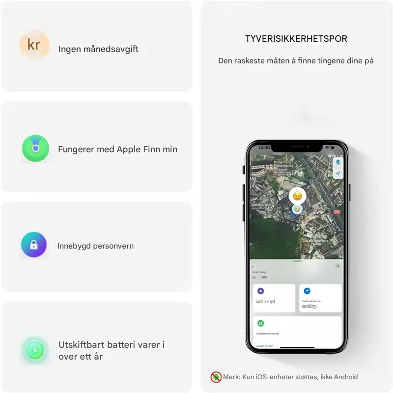 M90 PRO – GPS-sporer uten abonnement, kraftig og diskret