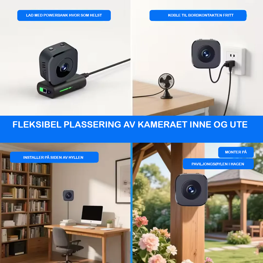 Sikre rommet ditt enkelt med vårt trådløse minikamera