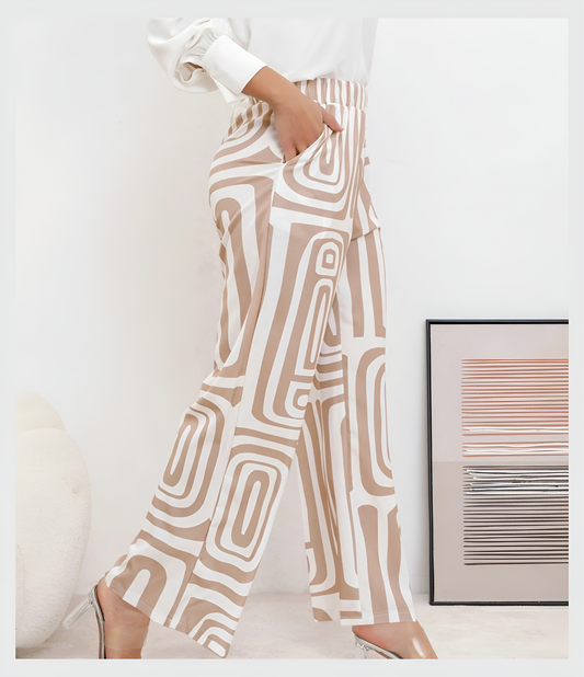Elegant bukse – med bluse og belte inkludert