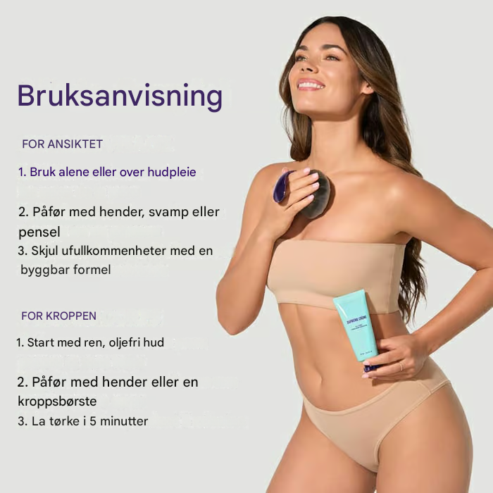Supreme Cream – Fuktighetskrem, concealer og dekkevne i ett – Lett og vannfast