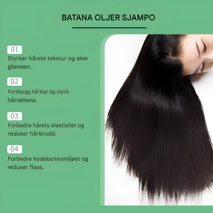 Shampoo med Batanaolje - Hårvekst og Pleie