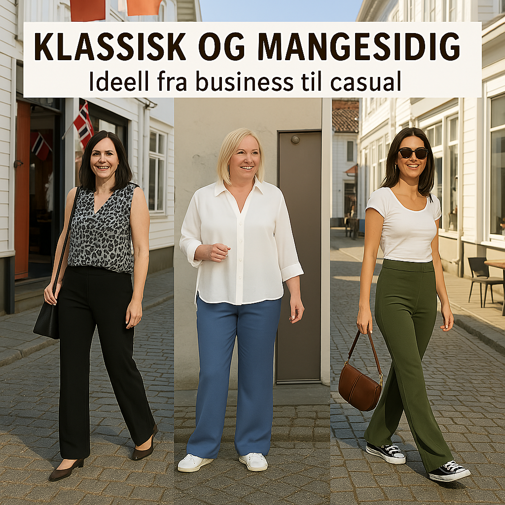Livalekker™ – Komfortabel Bukse med Rett Ben og Høy Midje