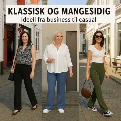 Livalekker™ – Komfortabel Bukse med Rett Ben og Høy Midje
