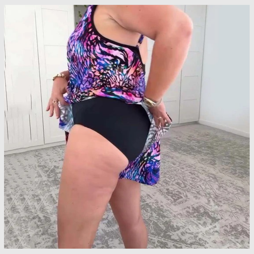 Trykkbar Badebukse Uten Ermer med V-hals – Komfort og Utrolig Stil