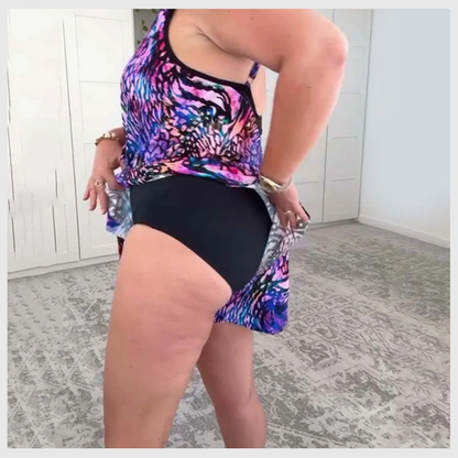 Trykkbar Badebukse Uten Ermer med V-hals – Komfort og Utrolig Stil