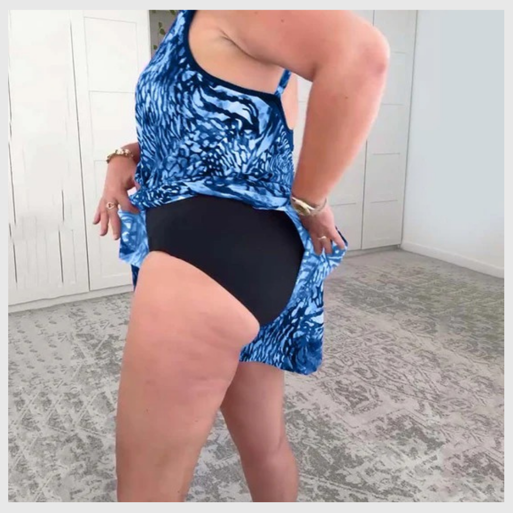 Trykkbar Badebukse Uten Ermer med V-hals – Komfort og Utrolig Stil