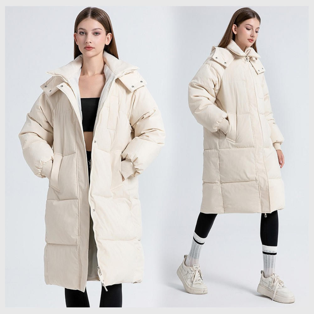 Nordica™ – Lang Vinterjakke med Hette