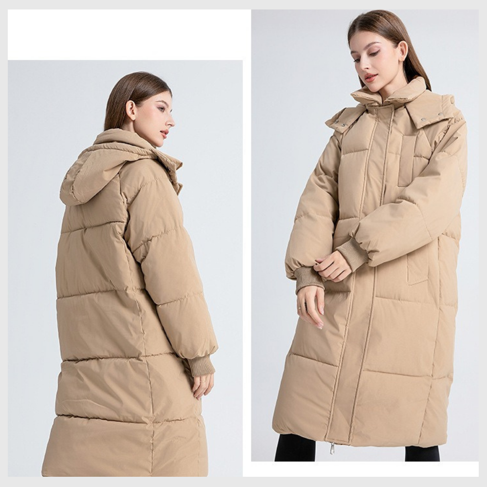 Nordica™ – Lang Vinterjakke med Hette