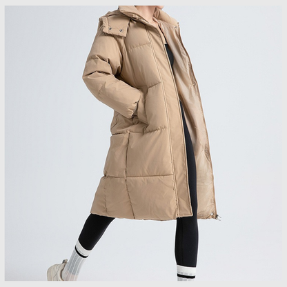 Nordica™ – Lang Vinterjakke med Hette