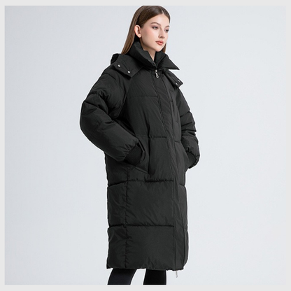 Nordica™ – Lang Vinterjakke med Hette