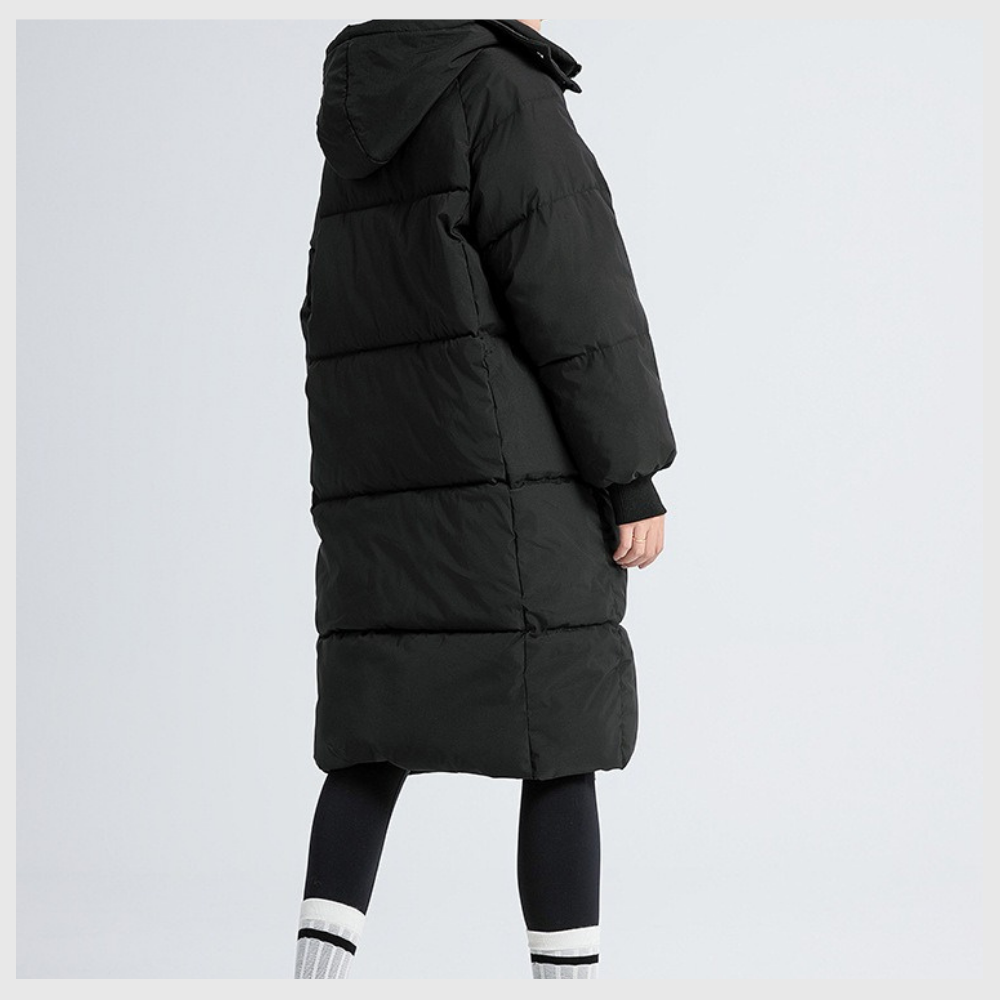 Nordica™ – Lang Vinterjakke med Hette