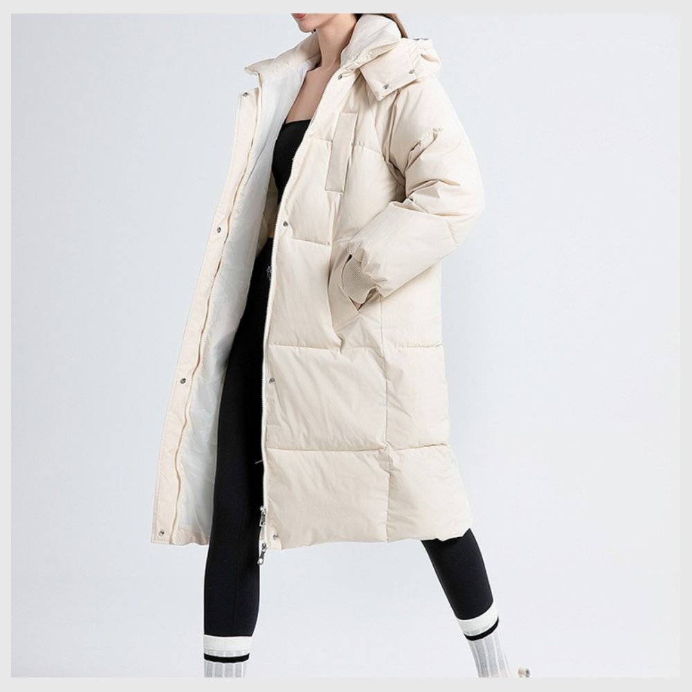 Nordica™ – Lang Vinterjakke med Hette