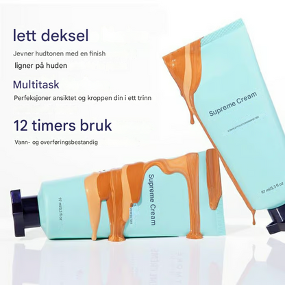 Supreme Cream – Fuktighetskrem, concealer og dekkevne i ett – Lett og vannfast