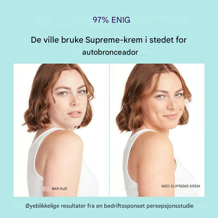 Supreme Cream – Fuktighetskrem, concealer og dekkevne i ett – Lett og vannfast